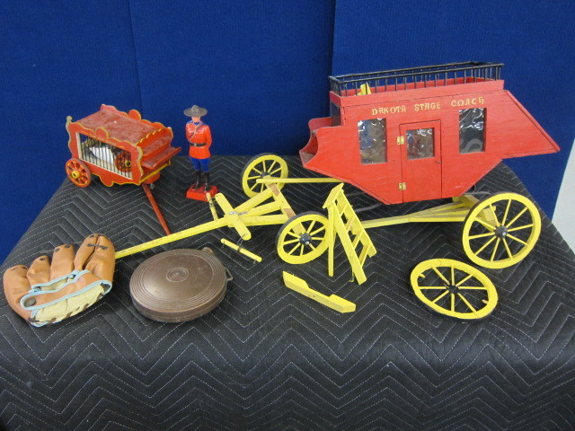 Stage Coach and Circus Wagon Toys