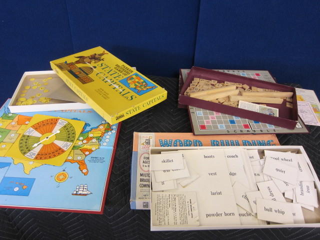 Vintage Scrabble and Board Games