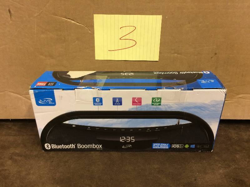 iLive Bluetooth Boombox Like new Tested Works