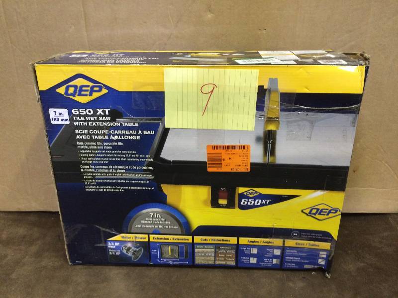 QEP 7 Wet Tile Saw Used tested works