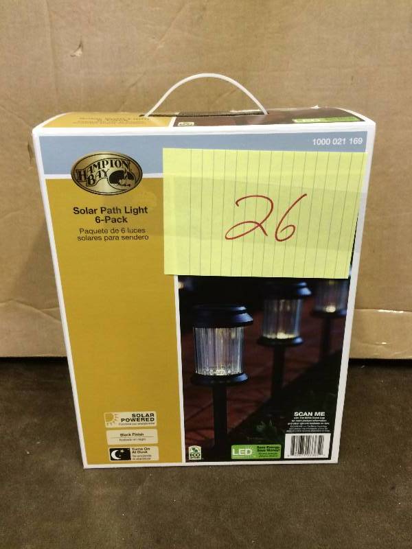 Hampton Bay Solar Path Light 6 pack New