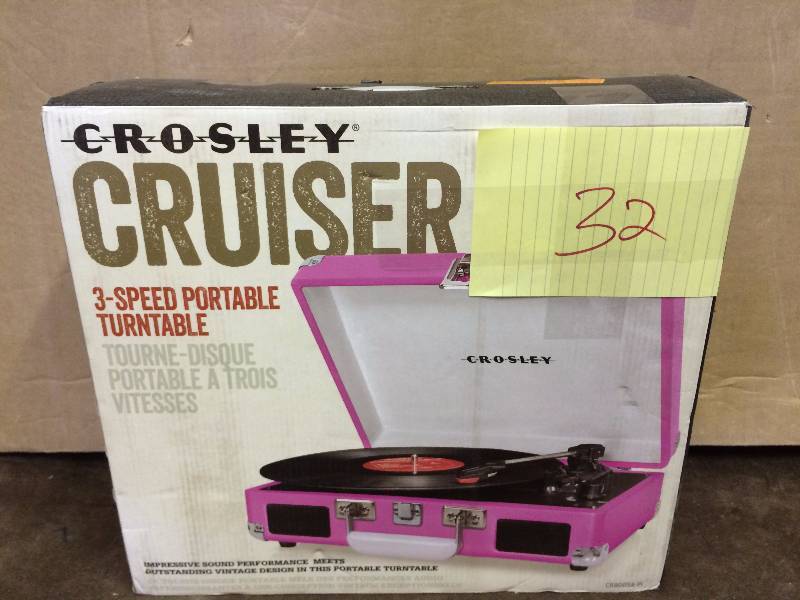 Crosley Cruiser 3 speed turntable New