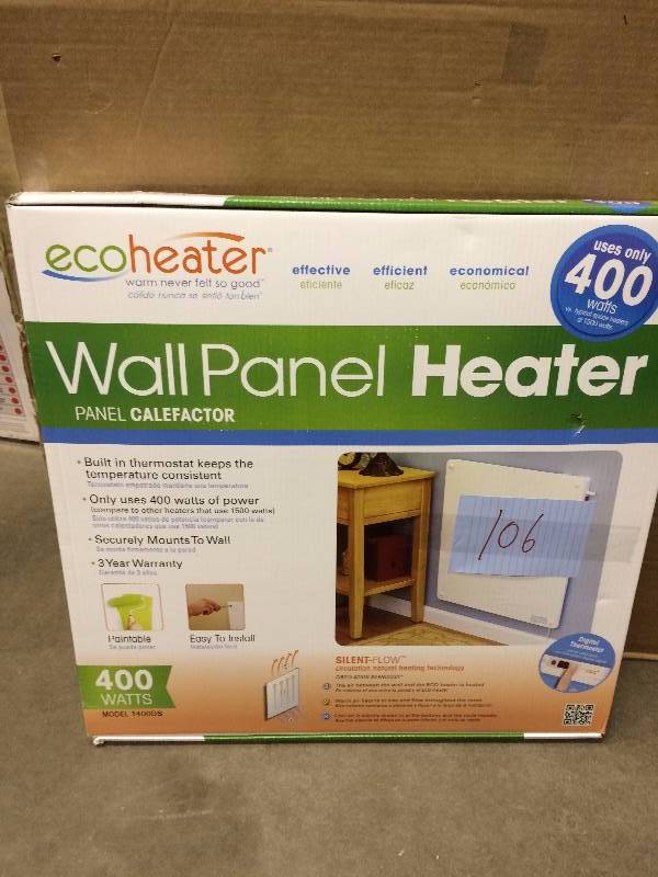 EcoHeater Wall Panel Heater New