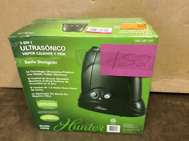 Hunter Ultrasonic Vapor Humidifier
