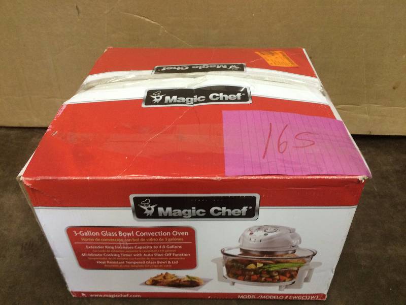 Magic Chef 3 Gallon Glass Bowl Convection Oven New