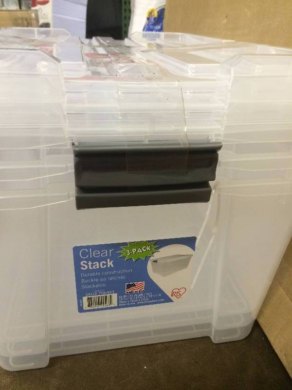 Clear Stack 3 Pack New