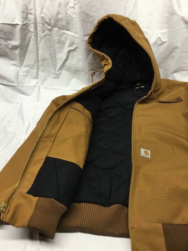 Carhartt Mens Regular Duck Active Jacket - Brown Retail $135 Large