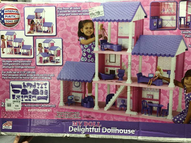 american plastic toys fashion doll delightful dollhouse