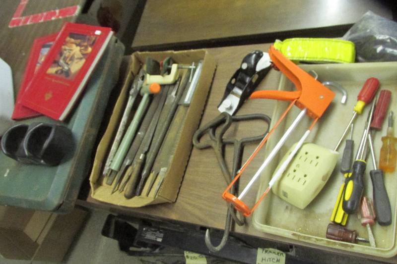 Camp stove, tools, misc....