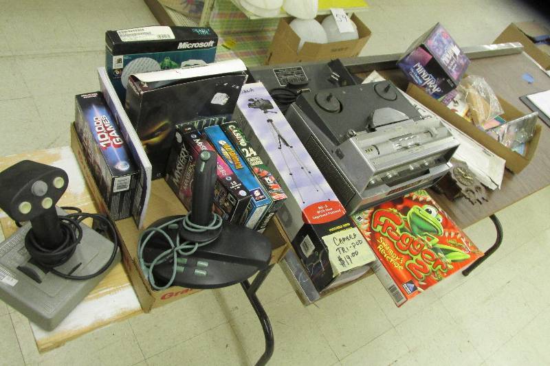Lot of vintage video game equipment...