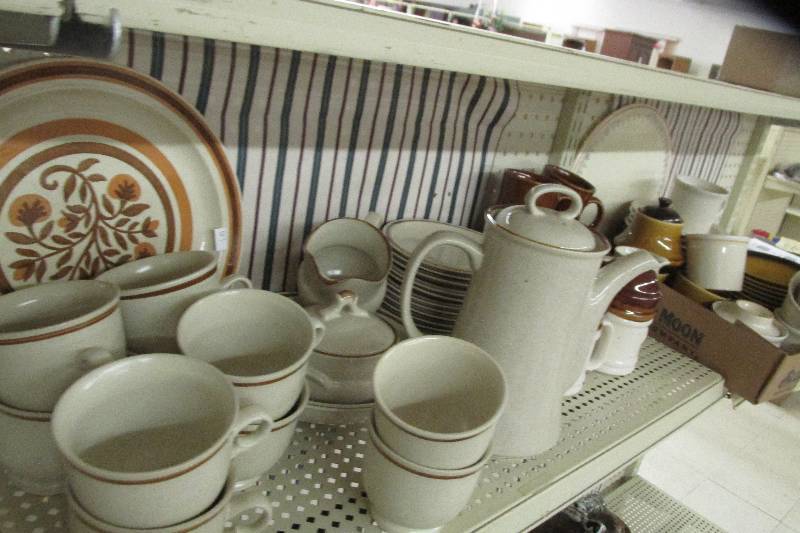Lot of dishes and glassware...