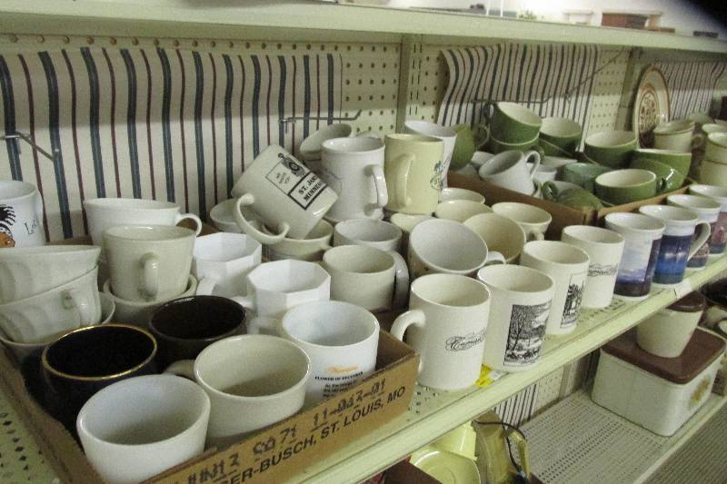 Lot of cups and mugs...