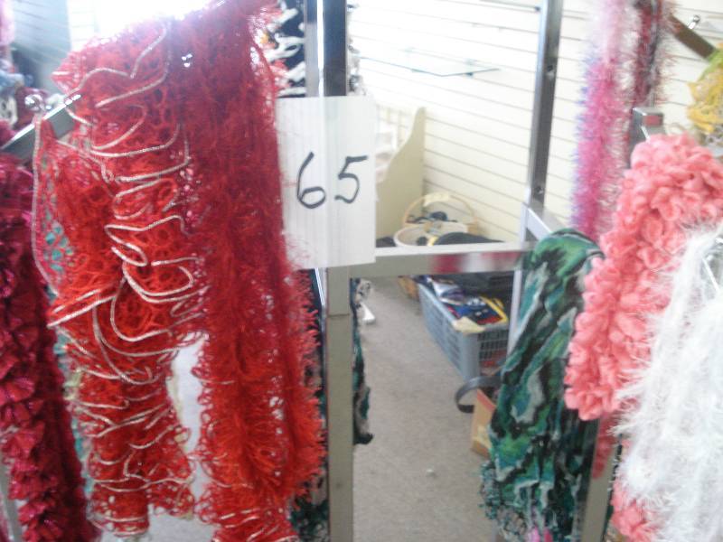 Display of scarves and accessorite...