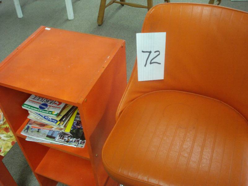 Retro chair, stool and shelf...