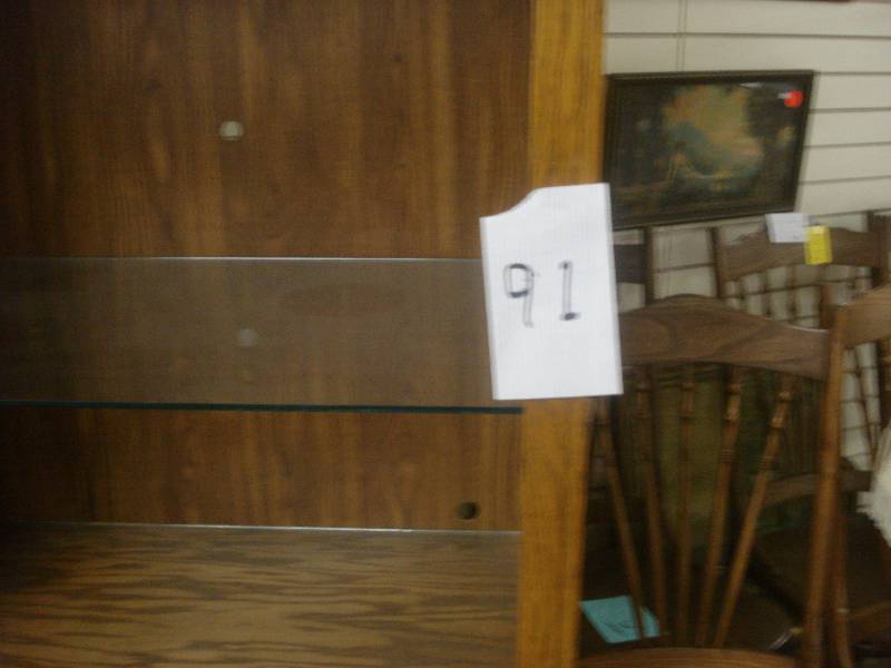 Very nice oak entertainment center...