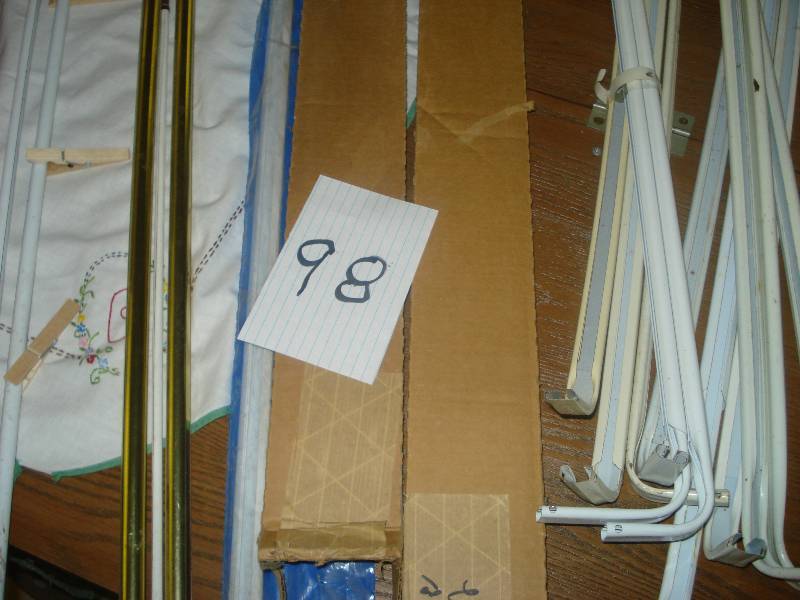 Lot of window treatments and hardwa...