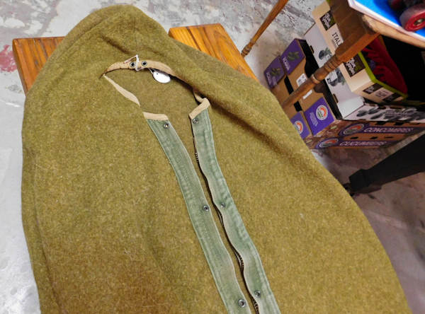 Vintage 100% wool Military mummy sleeping bag very unique piece