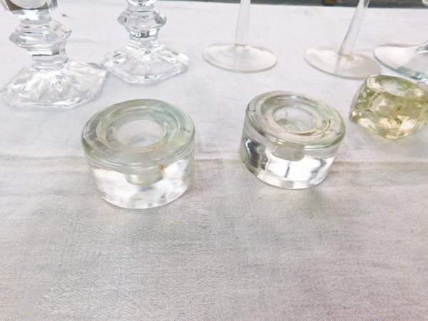 glass candle holders mix and match