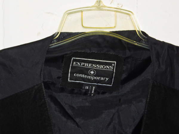 Black vest Expressions Contemporary 2X