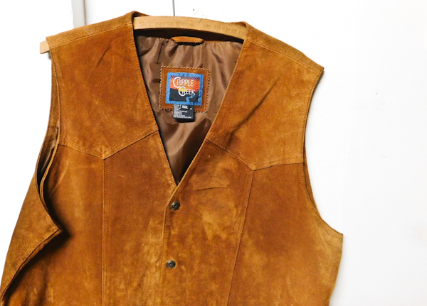 Suede leather front vest Cripple Creek  XXXL Mens