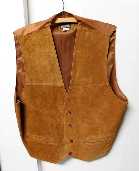 Leather front vest Greatland Apparel Sz L