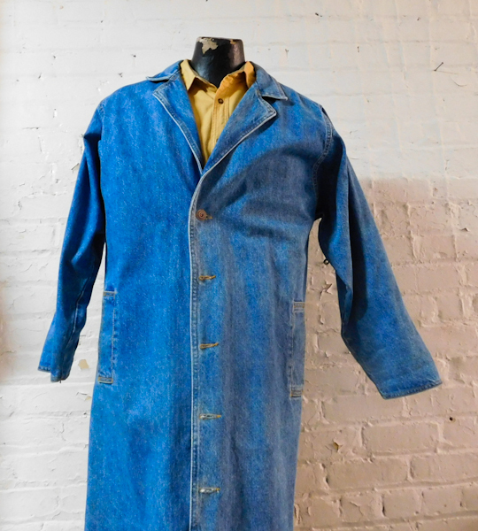 Ladies Sz   Blue denim duster by sunbelt sportswear