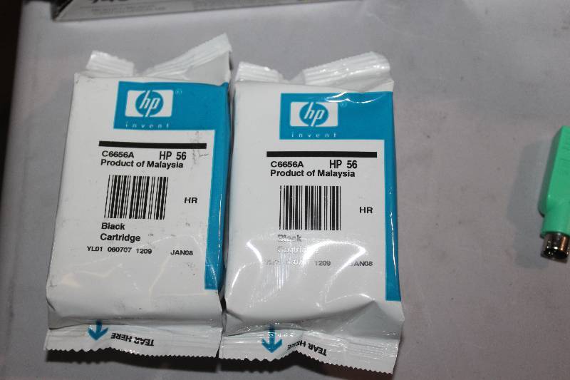 lot 115 image: Lot of (2) HP Inkjet Print Cartridge 56 Black