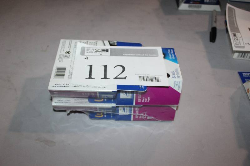 lot 112 image: Lot of (4) HP Inkjet Print Cartridge 51629A Black