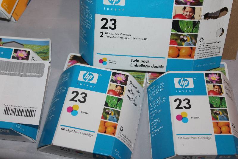 lot 85 image: Lot of (5) HP Inkjet Print Cartridge 23 Tri-color