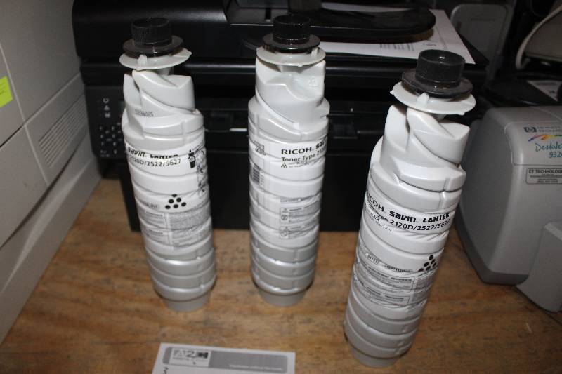 lot 98 image: Lot of (3) Ricoh Toner 2120D25225627 Black