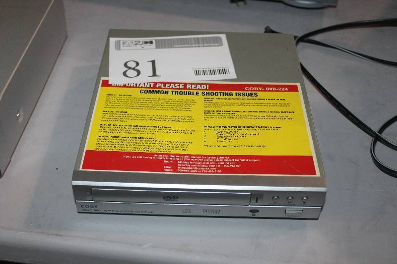 lot 81 image: Coby DVD-224 Progressive Scan DVDCD Player