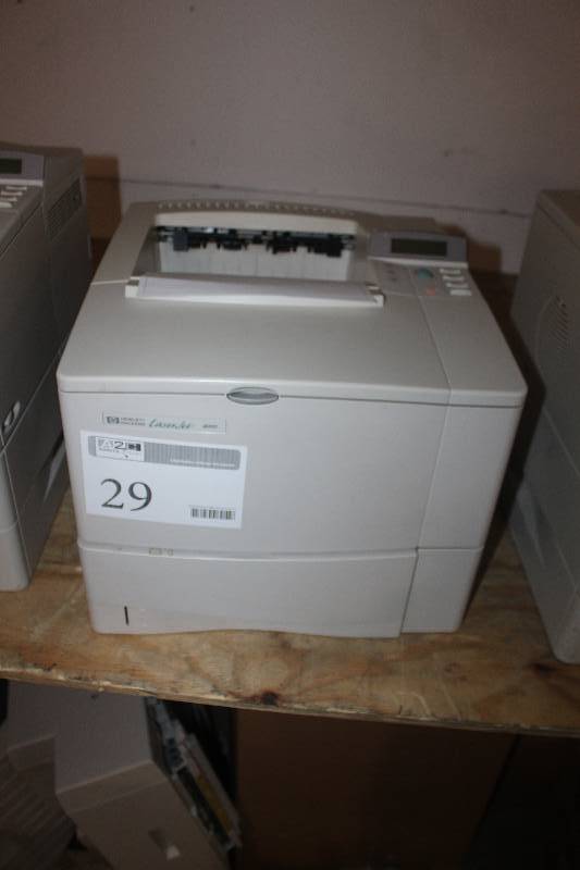 lot 29 image: HP Black and White LaserJet 4000 Printer