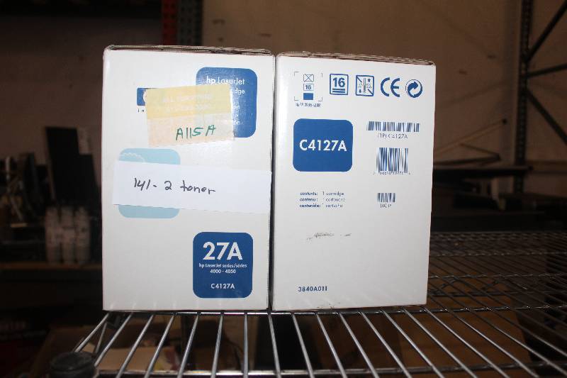 lot 141 image: Lot of (2) HP LaserJet Toner Cartridge C4127A