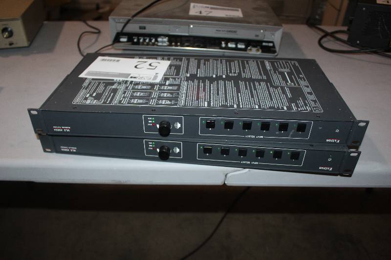 lot 52 image: Lot of (2) MediaLink Switcher MLS 406SA