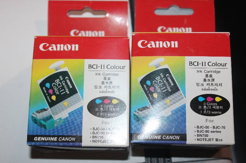 lot 101 image: Lot of (2) Canon Ink Cartridge BCI-11 Tri-color