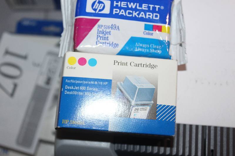 lot 102 image: Lot of (2) HP Inkjet Print Cartridge 51649A Tri-color