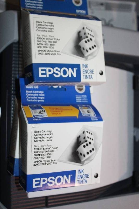 lot 100 image: Lot of (4) Epson Ink Cartridge Black S020189S020108
