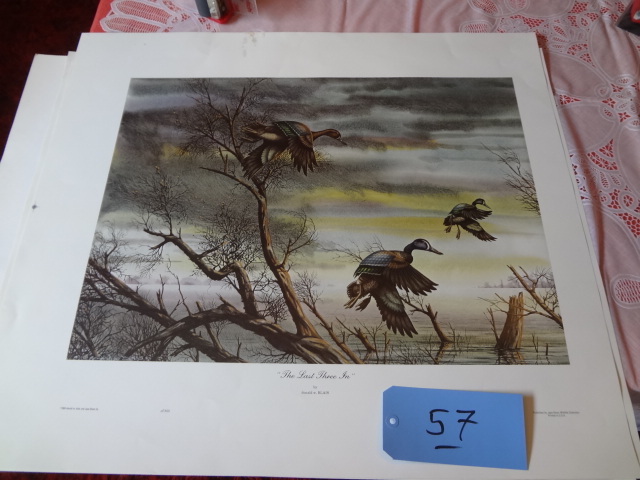 lot 57 image: Wildlife Prints