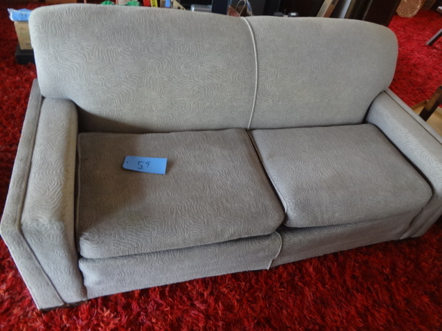lot 59 image: 50s Brocade Sofa