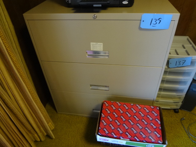 lot 139 image: Large Lateral file cabinet