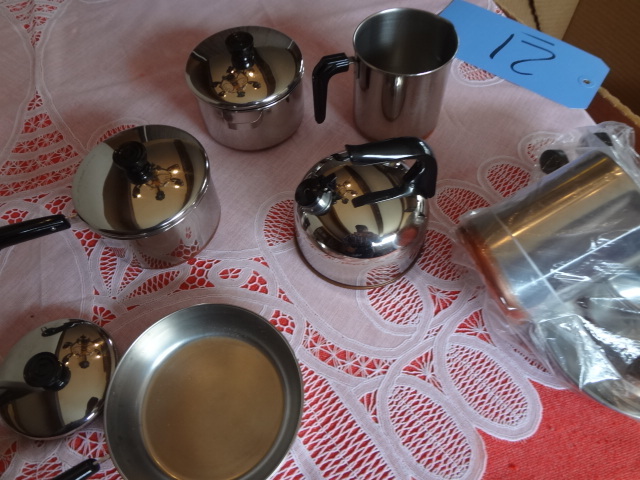 lot 21 image: Lot of KidsDoll Dishes of all sizes and Doll house Furniture