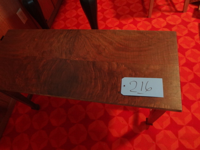 lot 216 image: Black Walnut Piano Bench