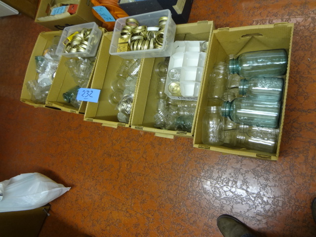 lot 232 image: Canning Jars