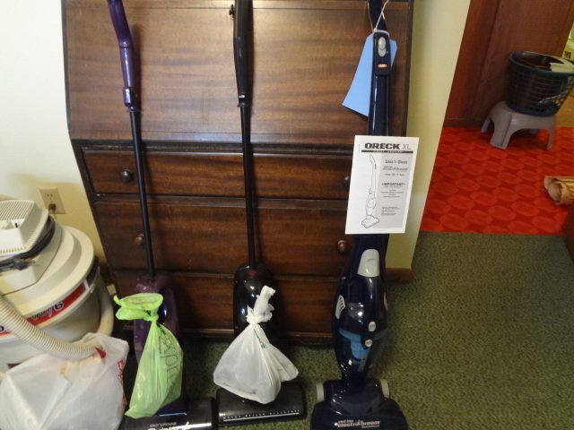 lot 241 image: Oreck, (2) Eureka Power Brooms