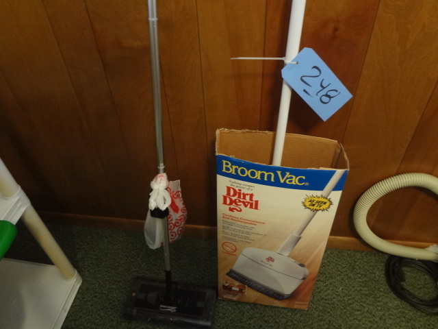 lot 248 image: Dirt devil electric and swivel sweeper