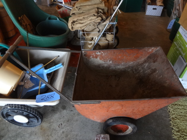 lot 288 image: 3 Garden carts and stuff