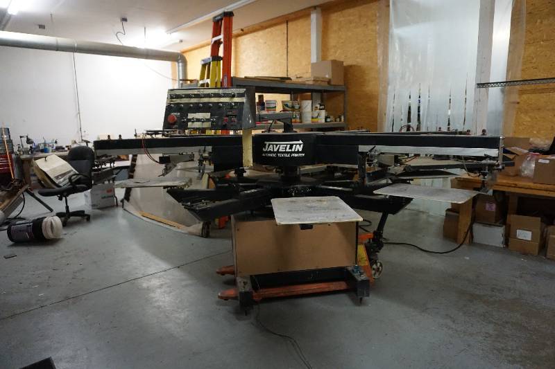 Tuf Javelin Automatic 6/8 Textile Printer & Brown NP 411P Number