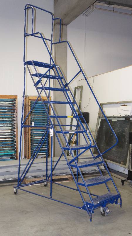 lot 8 image: Rolling Warehouse Ladder