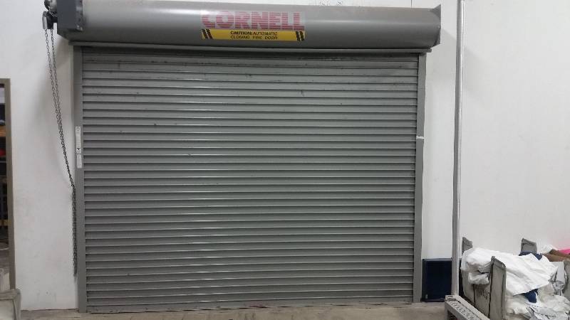 lot 3 image: Industrial Cornell Automatic Closing Fire Door