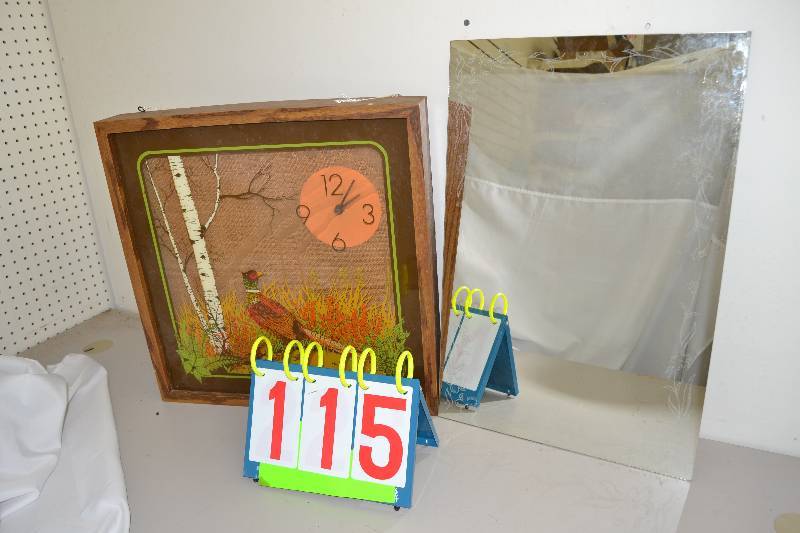 lot 115 image: Mirror and Clock